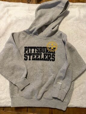 Pittsburgh Steelers Gray Embroidered Hoodie